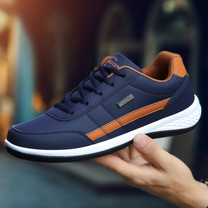 Leather PU Men's Shoes Sneaker - Badminton Shoes Men 评论和价格
