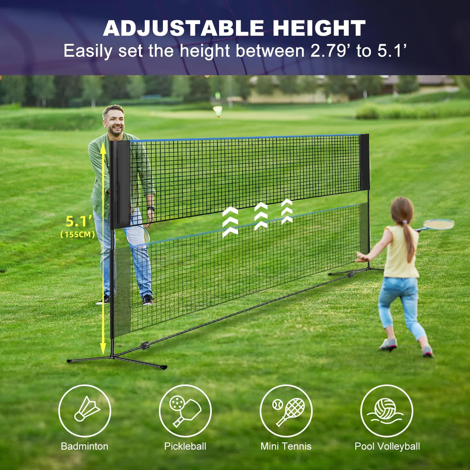 Height Steel 10FT Multi Sport  - Badminton Net 评论和价格