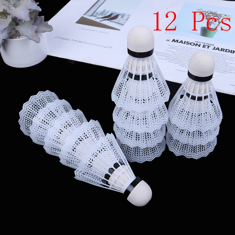 12Pcs Plastic Badminton Shuttl - Feather Shuttlecock 评论和价格