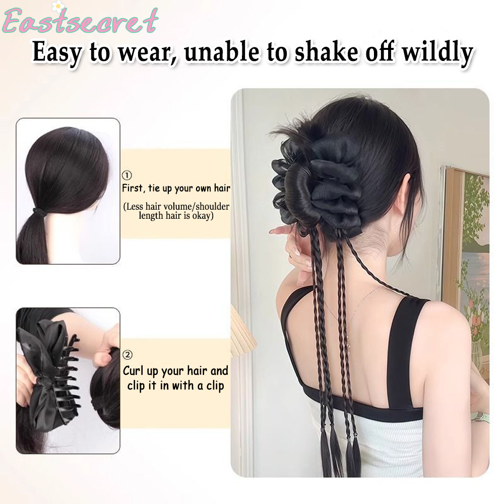 Black Bow Half-tie Hair Claw C - Feather Shuttlecock 评论和价格