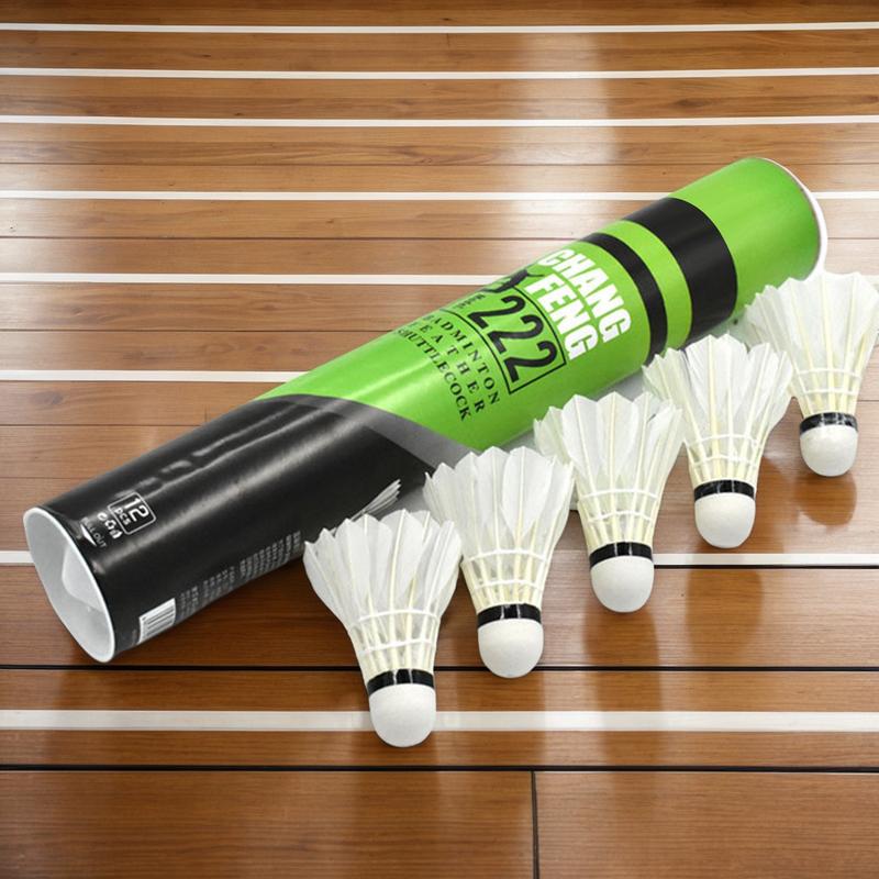 12PC Durable Badminton Shuttle - Feather Shuttlecock 评论和价格