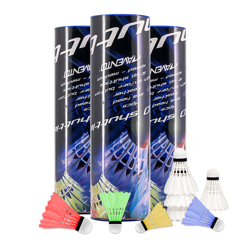 Welkin 4 Pcs Dark Night Colorf - Feather Shuttlecock 评论和价格