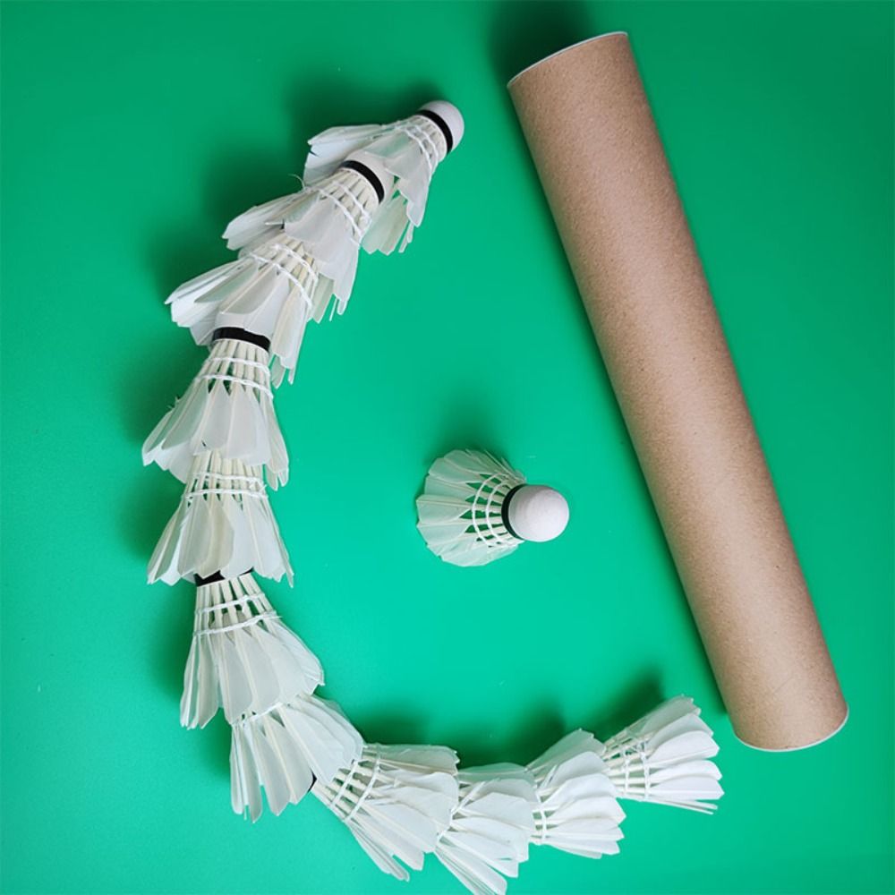 3/6/12Pcs New White Badminton  - Feather Shuttlecock 评论和价格